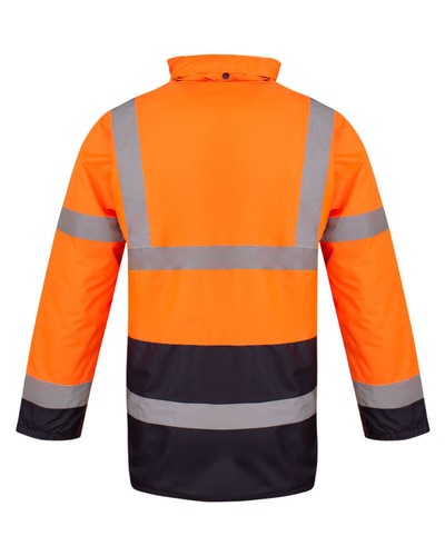 KRAFTD - Chaqueta de trabajo con capucha parka de alta visibilidad - Imagen 25 de 29