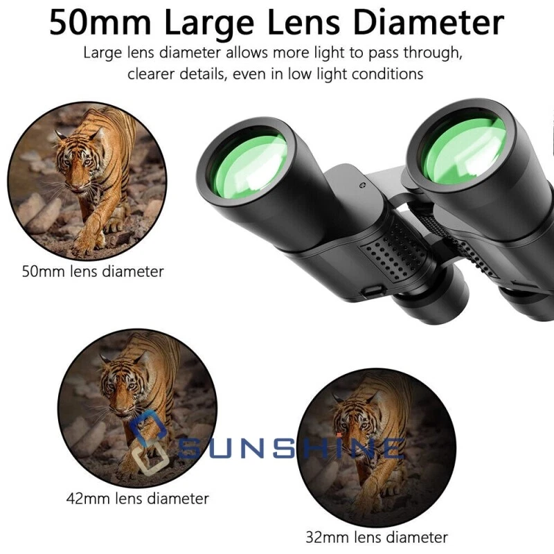 180X100 20X50 Portable Binocular High Magnification Wide Angle Zoom Telescope - Image 4 of 4