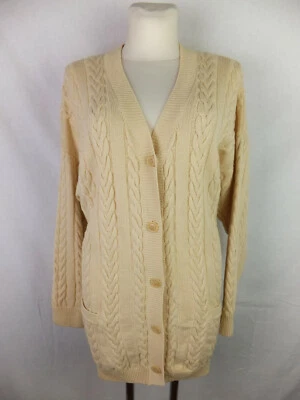 ESCADA by Margaretha Ley Strickjacke m. Wolle, Kaschmir, Seide, Angora 44 creme  - Bild 1 von 4