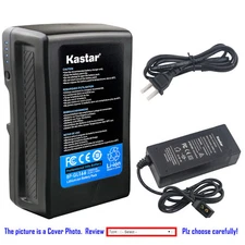 Kastar Battery + Charger for Sony V Mount V Lock Battery & Sony HDW-F900R