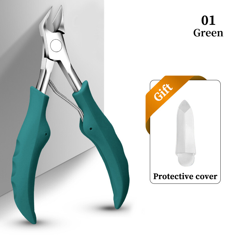 Stainless Steel Toenail Scissors Clipper & Cuticle Dead Skin Remover-image