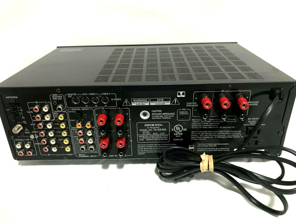 ONKYO TX-DS494 AV Receiver | eBay ONKYO TX-DS494 AV Receiver | eBay