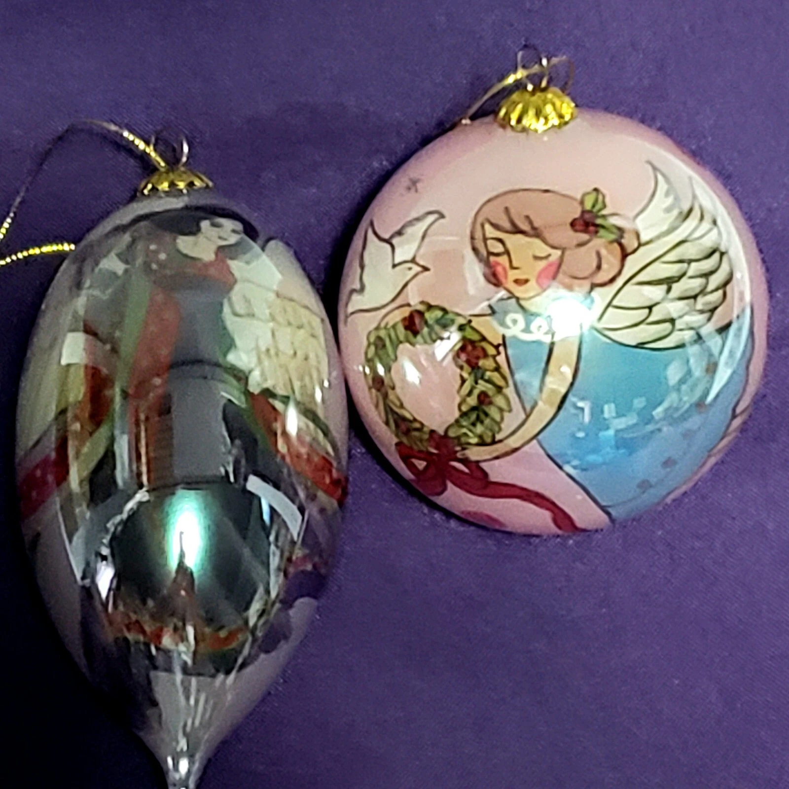 Li Bien Angel Glass Christmas Ornaments 2005 2007 No Boxes