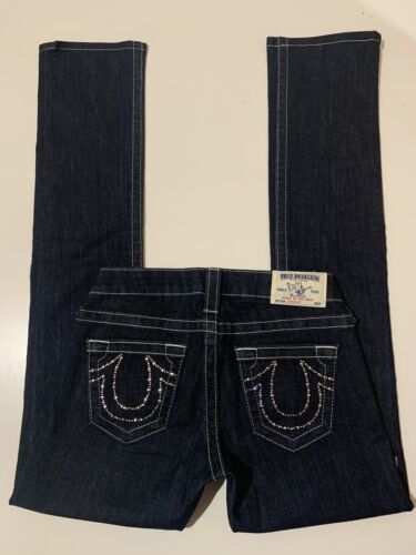 NEU Edle original True Religion Straight Jeans mit studs Gr. 25 NP229€ - Bild 1 von 4
