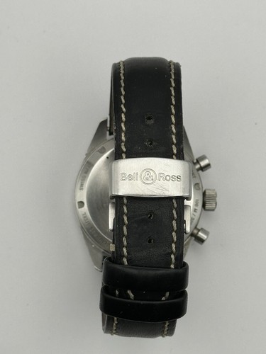 Bell & Ross Vintage 120 Chronograph Black Dial White Subdials Quartz Wristwatch - 第 6/11 張圖片