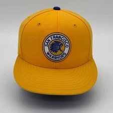 Golden State Warriors San Francisco Mitchell & Ness Hats Adult 7 1/4 Yellow NBA