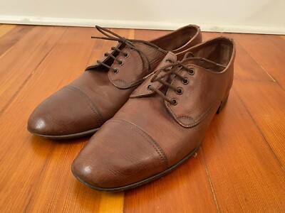 Bally leather,lace up shoes Vintage BALLY Fidelio 898 Soft Black Leather Lace up Dress  main image 2