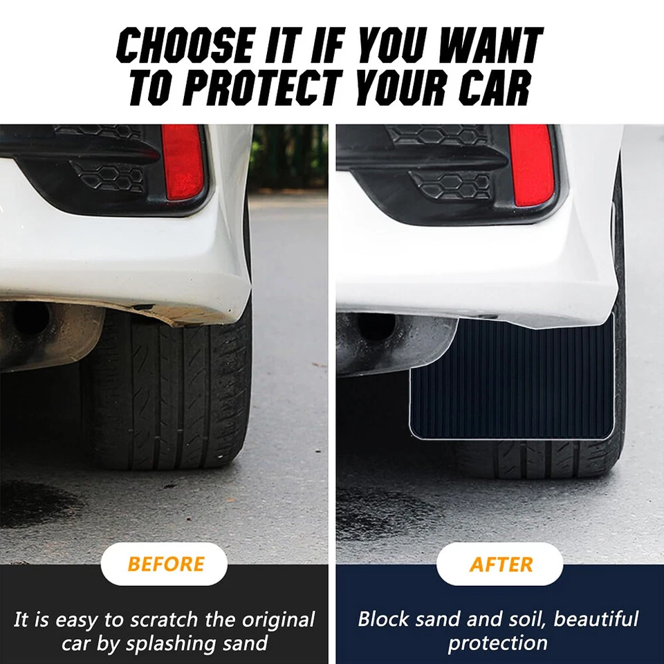 4x Large Truck Pickup Wheel Mudflap Fender Splash Guard For GMC Safari 1985-2005 - Image 4 of 4