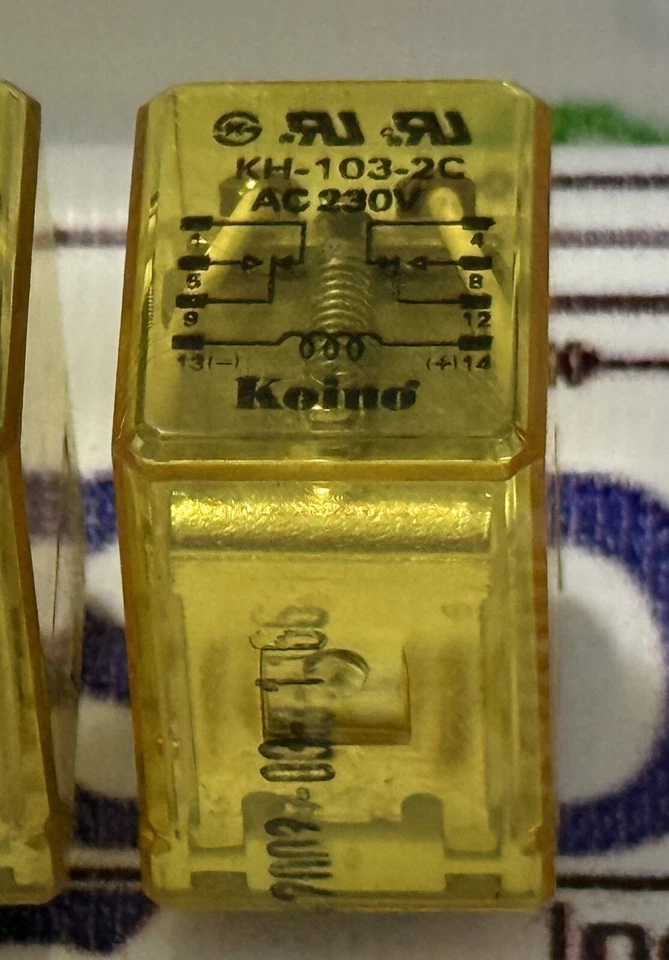 Koino KH-103-2C AC 230V General Purpose Mini Power Relay KH1032C DPDT Foto 4 de 4