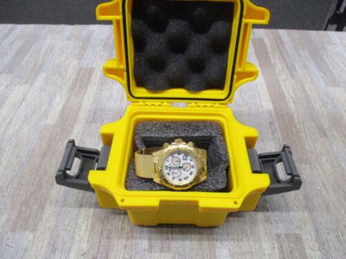 Invicta Sea Wizard Men's Watch Gold Chronograph 5743 43mm - Picture 1 of 12