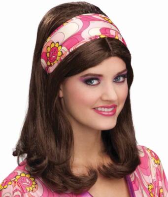 Flower Power Headband 60's Mod Hippie Fancy Dress Halloween