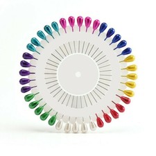 480pcs Portable DIY Couture Positionnement Droit Perle Dirigé Broche Aiguilles