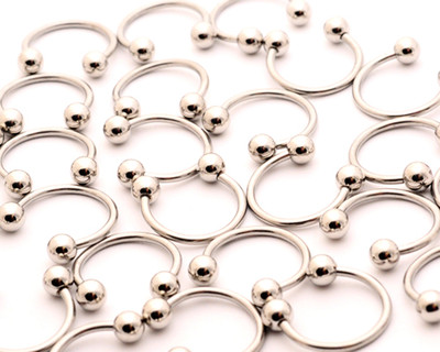 Lot of 25 316L Surgical Stainless Steel CIRCULAR BARBELLS wholesale Choose Size