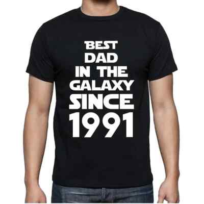 ULTRABASIC Herren T-Shirt Der beste Vater der Galaxis seit 1991 Best Dad
