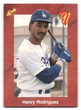 Henry Rodriguez 1991 Classic Red Baseball #T51 Los Angeles Dodgers
