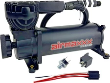 airmaxxx 580 Black Air Compressor Single Kit 90/120 Switch Air Ride