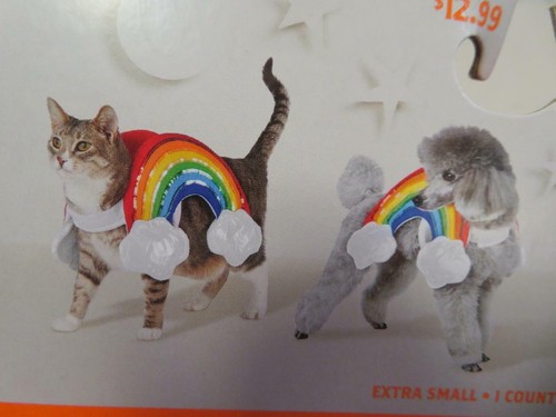 Haustier Regenbogen Halloween Kostüm Hund Katze Weste Hyde and Eek Boutique XS Extra Small - Bild 3 von 5