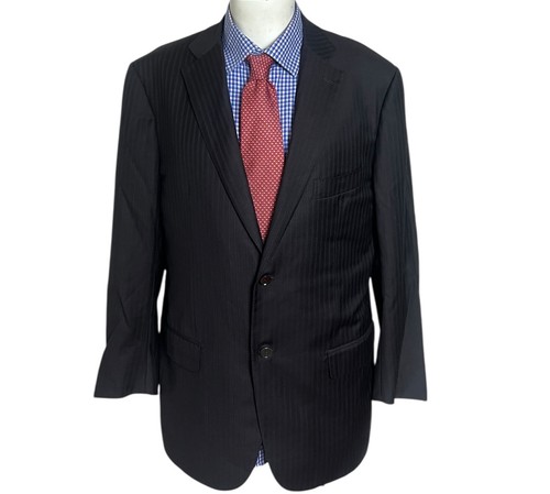 ISAIA Napoli Cappotto Sportivo Marrone 100% Lana Uomo 42R Made in ITALY - Foto 1 di 9