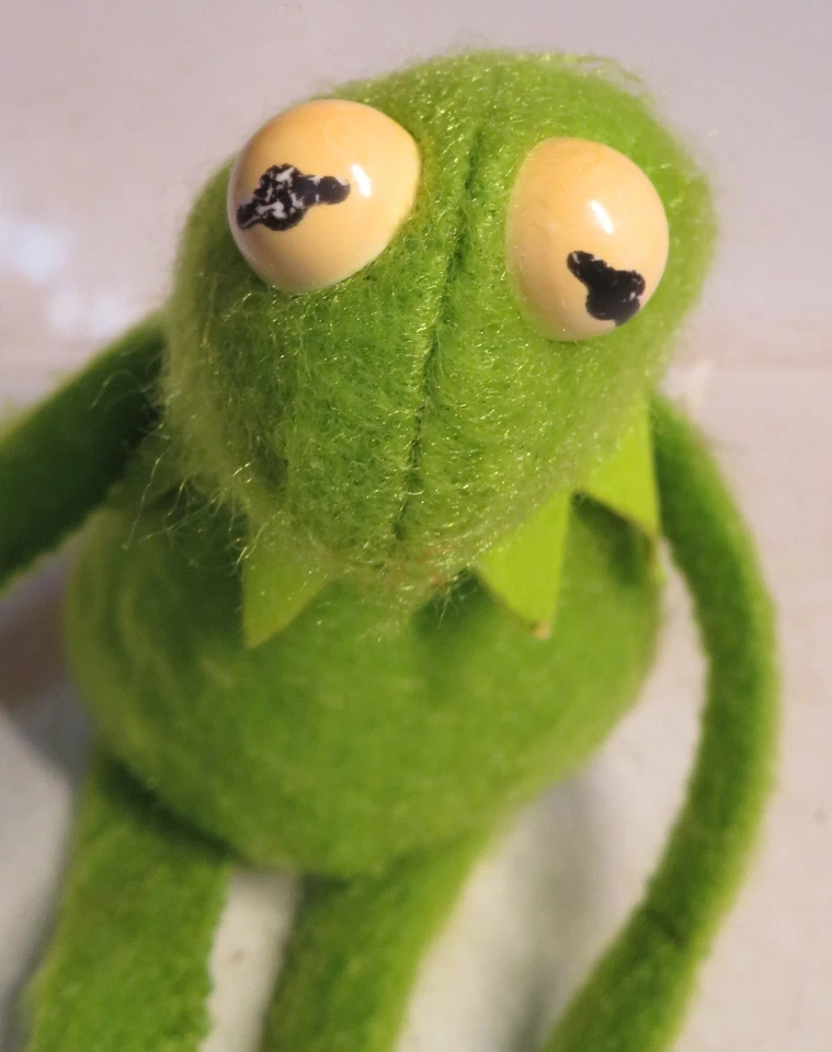 Bolsa de frijoles Jim Henson Muppet 1979 de colección SAD Kermit the Frog Fisher Price peluche para Foto 3 de 4