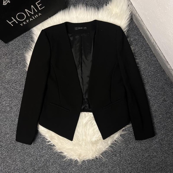 Women Hallhuber Jacket Black Viscose 38 / M / 46