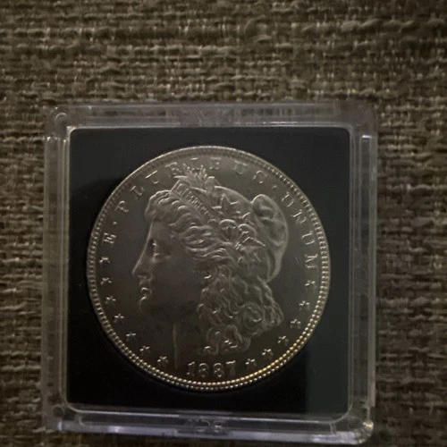 1887 Morgan Silver Dollar Philadelphia Mint, Uncirculated, $1