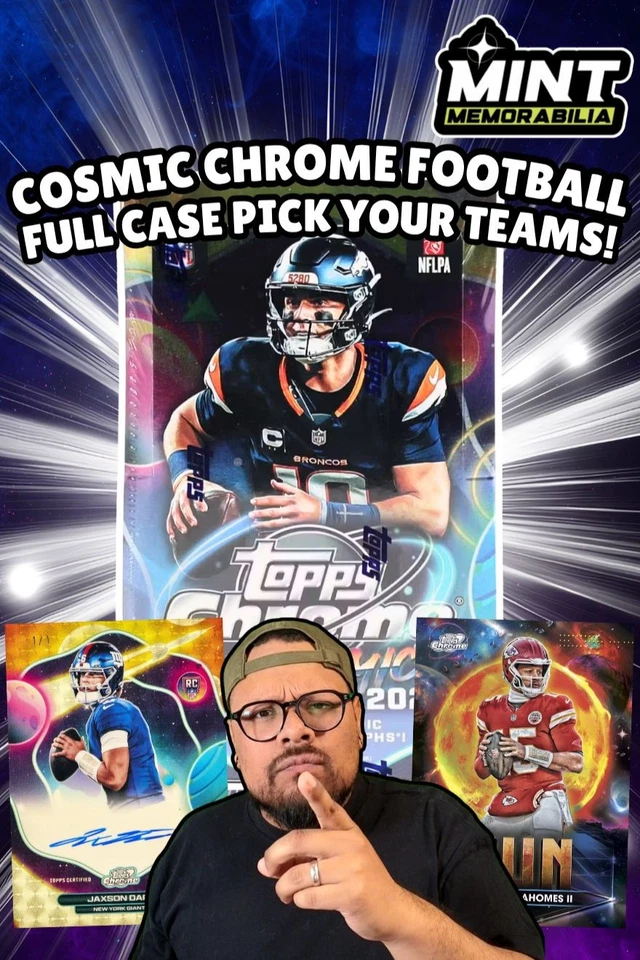 FULL CASE COSMIC CHROME FOOTBALL PICK YOUR TEAMS & AUCTIONS!