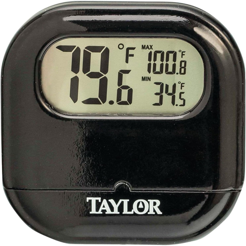 Digital Indoor/Outdoor Thermometer with Reversible Suction Cup, Black - Picture 11 of 12