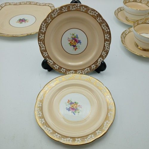 Paragon China Teaset Tea Cup Saucer Side Plate Cake 7 Piece For 2 1930s 92471 - Picture 6 of 18