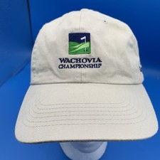 Wachovia Championship Golf Course Adjustable Hat Cap Men Strap Back Vineyard