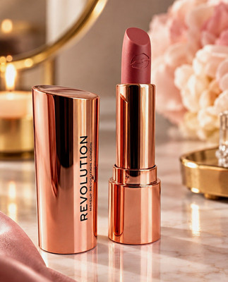 Revolution Makeup Revolution London Lippenstift Lip Stick Rosé Muted Red NEU