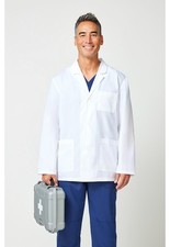 Dickies 31" Men's Consultation Lab Coat 81404 DWHZ White Free Shipping