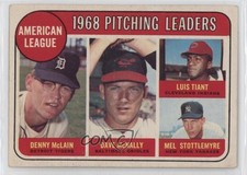 1969 O-Pee-Chee League Leaders Denny McLain Dave McNally Luis Tiant #9 06mi