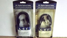 2 RECOTON DIGITAL OPTICAL CABLES 3 FT AN 6 FT