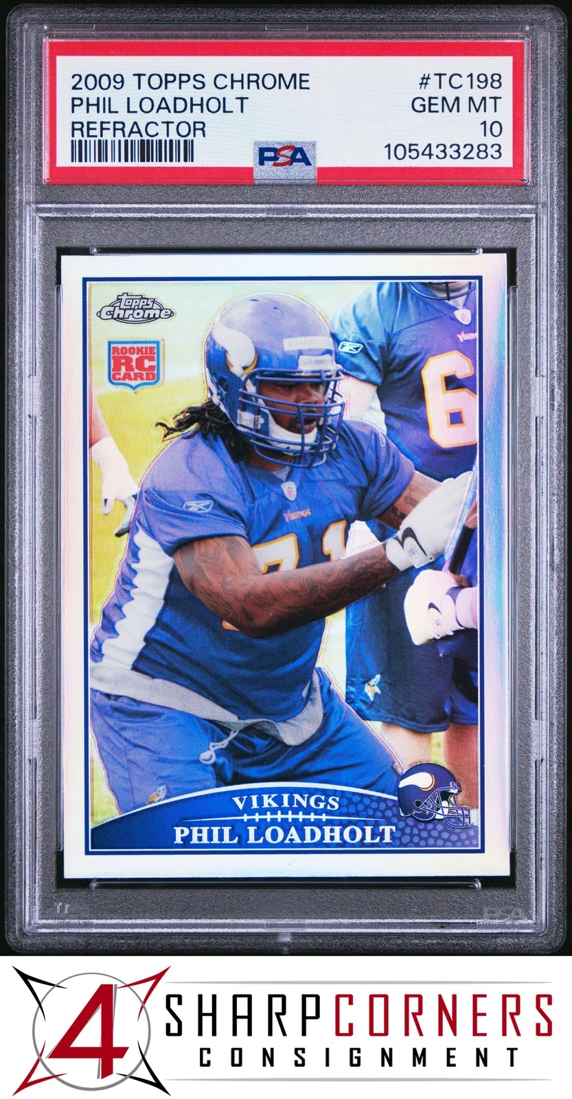 Phil Loadholt Topps Chrome #TC198 Refractor