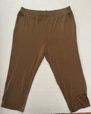 Any Body Pants Plus Size Pull On Pant Size 1X Khaki Pants Sweats House Pant