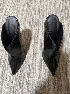 Asos black high heel mules size 5