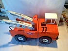 Vintage Mighty Tonka AA double boom wrecker tow truck pressed steel toy truck