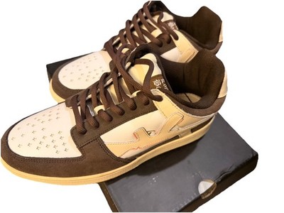 Lost Boys Archives Mocha/Pink trainers AK-47 detail Mens Sneakers Size 11