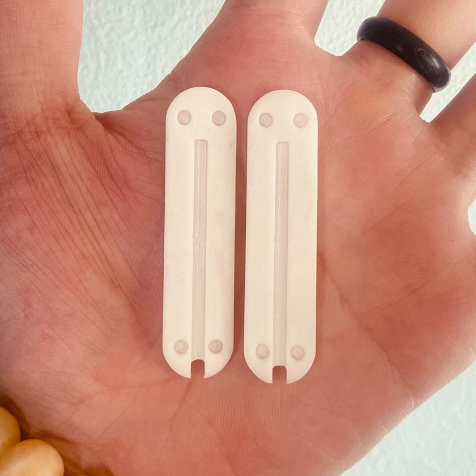 Костяные весы зубочистка и пинцет чашки для Victorinox 58 мм с серебряным логотипом - Изображение 4 из 4