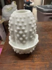 Fenton Vtg Fairy Lamp Light White Hobnail Milk Glass 4.5"