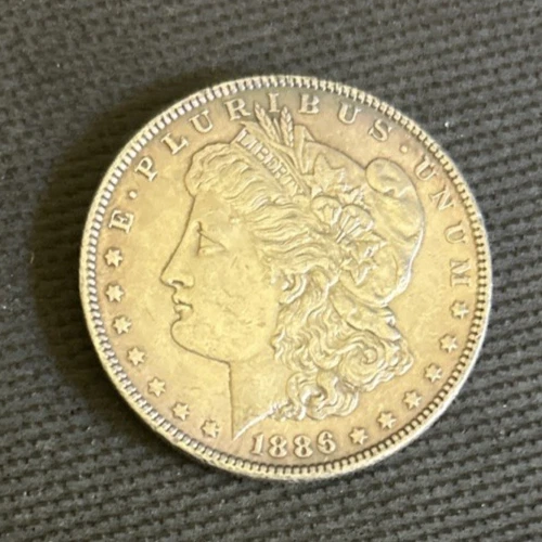 1886 Silver Morgan Dollar AU NICE!