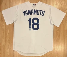 Yoshinobu Yamamoto Signed Autographed Los Angeles Dodgers Nike Jersey Fanatics