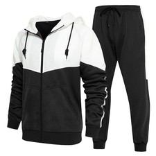 CALUOMATT Men's Tracksuits Full Zip Running Jogging Athletic Sports Set,