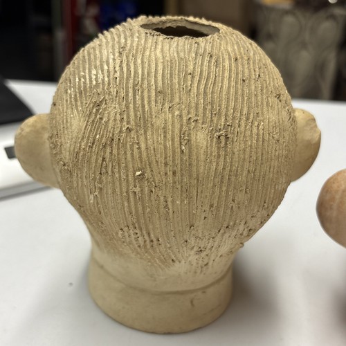 VTG 1950's Smiling Jim Clay Planter Head Ceramic 5.5" & 2nd Chia Pet Head #0 - Picture 7 of 24