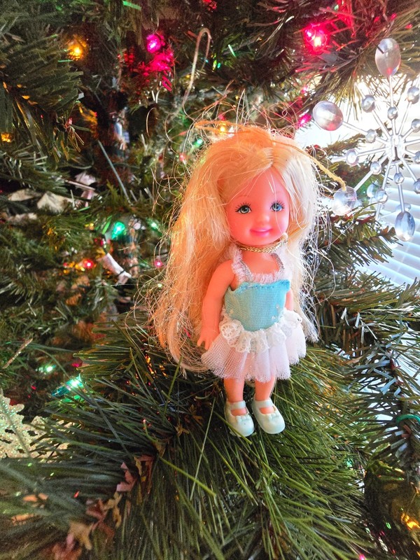  BARBIE DOLL KELLY baby blue dress kid child NIKKI 