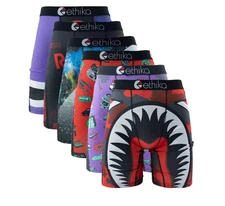 6 Pack- New Stylish Breathable Ethika Mens The Staple Boxer Briefs
