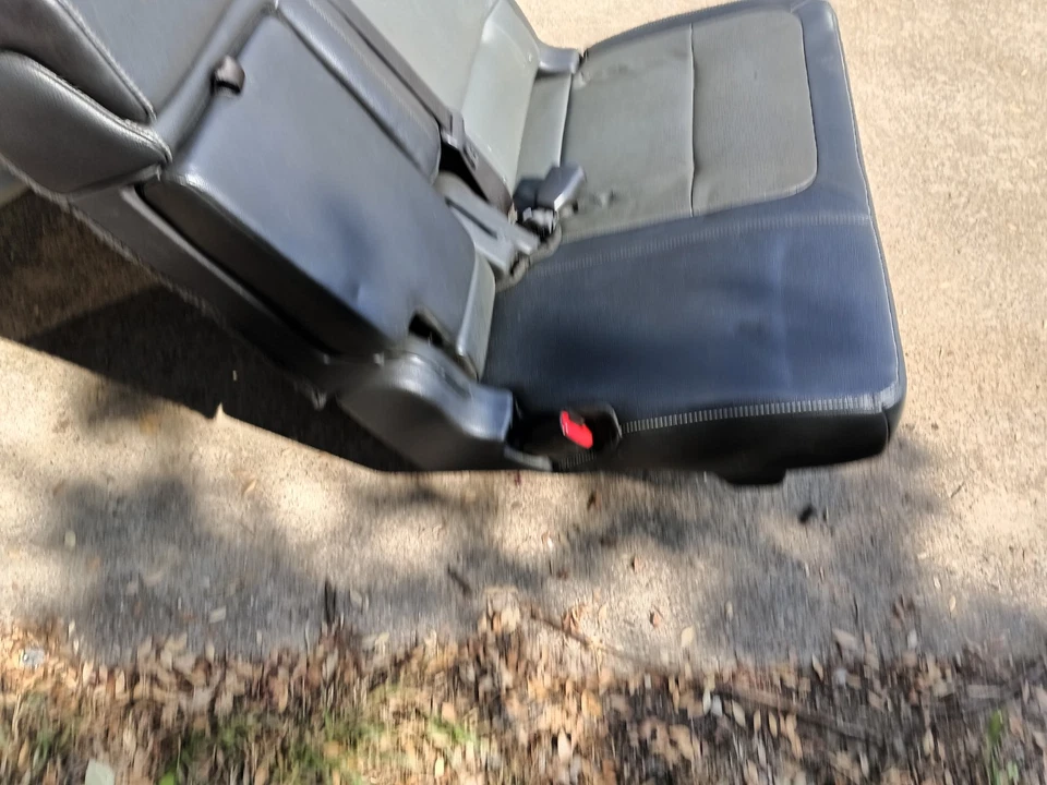 Ford Flex 2012-2019 segunda fila asiento lateral izquierdo cuero negro OEM Foto 3 de 4