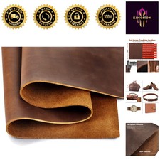 Genuine Full Grain Crazy Horse Leather Sheets 8''x12'' for Crafts  Tooling