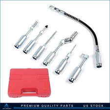 7 pcs Grease Gun Adapter Fitting Set Lubrication Hose Replacement Kit