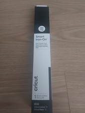 Cricut Smart Iron-On Heat-Transfer Vinyl | 1 Sheet | 33cm x 0.9m | Black, (3ft)